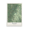 Map of Bullskin, Pennsylvania, 12 x 18 inch unframed archival matte print