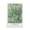Map of California, Pennsylvania, 12 x 18 inch unframed archival matte print