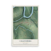 Map of Callensburg, Pennsylvania, 12 x 18 inch unframed archival matte print