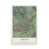 Map of Camp Hill, Pennsylvania, 12 x 18 inch unframed archival matte print