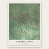 Campbelltown, Pennsylvania map print, the full design
