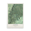 Map of Canton, Bradford County, Pennsylvania, 12 x 18 inch unframed archival matte print