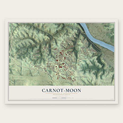 Carnot-Moon, Pennsylvania map print, the full design