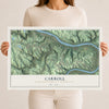 Map of Carroll, Washington County, Pennsylvania, 12 x 18 inch unframed archival matte print