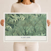 Map of Cascade, Pennsylvania, 12 x 18 inch unframed archival matte print