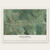 Chalkhill, Pennsylvania map print, the full design