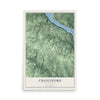 Map of Chanceford, Pennsylvania, 12 x 18 inch unframed archival matte print