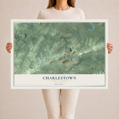 Map of Charlestown, Pennsylvania, 24 x 36 inch unframed archival matte print