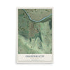 Map of Chartiers City, Pennsylvania, 12 x 18 inch unframed archival matte print