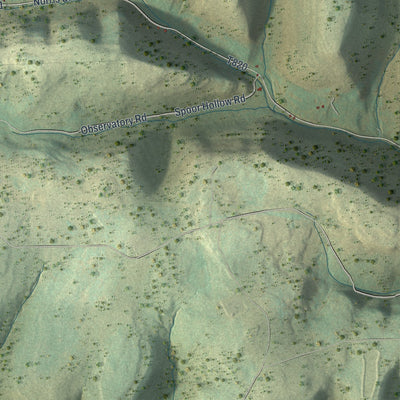 Second close-up of the map of Chatham, Pennsylvania print showing more streets and buildings