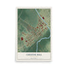 Map of Chester Hill, Pennsylvania, 12 x 18 inch unframed archival matte print