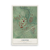 Map of Chester, Delaware County, Pennsylvania, 12 x 18 inch unframed archival matte print