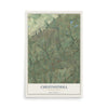 Map of Chestnuthill, Pennsylvania, 12 x 18 inch unframed archival matte print