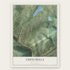 Chinchilla, Pennsylvania map print, the full design