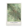 Map of Clarks Summit, Pennsylvania, 12 x 18 inch unframed archival matte print