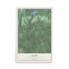 Map of Clay, Lancaster County, Pennsylvania, 12 x 18 inch unframed archival matte print