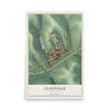 Map of Claysville, Pennsylvania, 12 x 18 inch unframed archival matte print