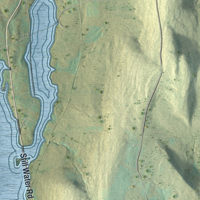 Close-up of the map of Clifford, Pennsylvania print showing street and building detail