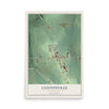 Map of Clintonville, Pennsylvania, 12 x 18 inch unframed archival matte print