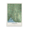 Map of Conneaut, Crawford County, Pennsylvania, 12 x 18 inch unframed archival matte print