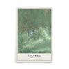 Map of Cornwall, Pennsylvania, 12 x 18 inch unframed archival matte print