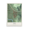 Map of Dale, Pennsylvania, 12 x 18 inch unframed archival matte print