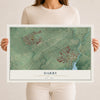 Map of Darby, Delaware County, Pennsylvania, 12 x 18 inch unframed archival matte print