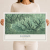Map of Davidson, Pennsylvania, 12 x 18 inch unframed archival matte print