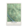 Map of Deer Creek, Pennsylvania, 12 x 18 inch unframed archival matte print
