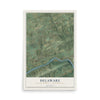 Map of Delaware, Juniata County, Pennsylvania, 12 x 18 inch unframed archival matte print