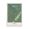 Map of Derry, Westmoreland County, Pennsylvania, 12 x 18 inch unframed archival matte print