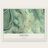 Distant, Pennsylvania map print, the full design