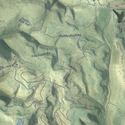 Close-up of the map of Donegal, Westmoreland County, Pennsylvania print showing street and building detail