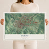Map of DuBois, Pennsylvania, 12 x 18 inch unframed archival matte print