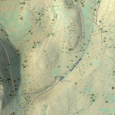 Second close-up of the map of Duncan, Pennsylvania print showing more streets and buildings