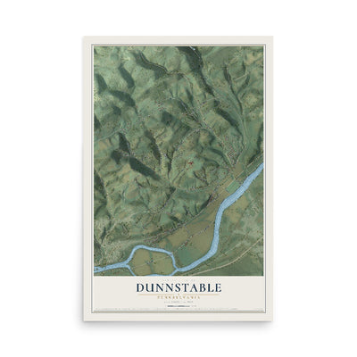 Map of Dunnstable, Pennsylvania, 12 x 18 inch unframed archival matte print
