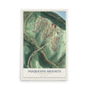 Map of Duquesne Heights, Pennsylvania, 12 x 18 inch unframed archival matte print