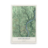 Map of East Franklin, Pennsylvania, 12 x 18 inch unframed archival matte print