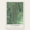 East Freedom, Pennsylvania map print, the full design