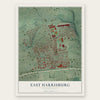 East Harrisburg, Pennsylvania map print, the full design