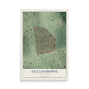 Map of East Lansdowne, Pennsylvania, 12 x 18 inch unframed archival matte print