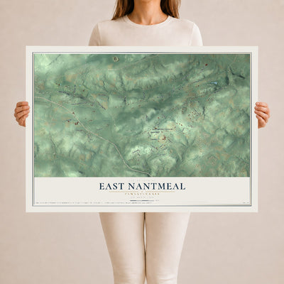 Map of East Nantmeal, Pennsylvania, 24 x 36 inch unframed archival matte print