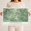 Map of East Nottingham, Pennsylvania, 12 x 18 inch unframed archival matte print