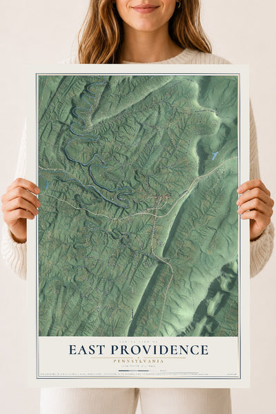 Map of East Providence, Pennsylvania, 18 x 24 inch unframed archival matte print