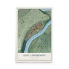 Map of East Vandergrift, Pennsylvania, 12 x 18 inch unframed archival matte print
