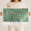 Map of East Wheatfield, Pennsylvania, 12 x 18 inch unframed archival matte print