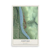 Map of Eastvale, Pennsylvania, 12 x 18 inch unframed archival matte print