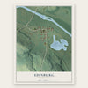 Edinburg, Pennsylvania map print, the full design