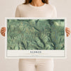 Map of Eldred, Lycoming County, Pennsylvania, 12 x 18 inch unframed archival matte print