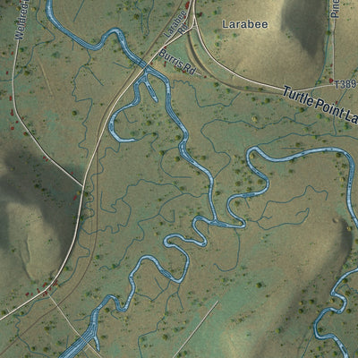 Close-up of the map of Eldred, McKean County, Pennsylvania print showing street and building detail